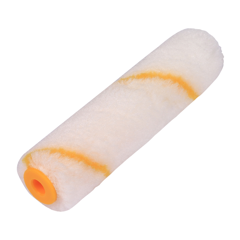 4” Yellow Stripes Polyester Mini Paint Roller Cover